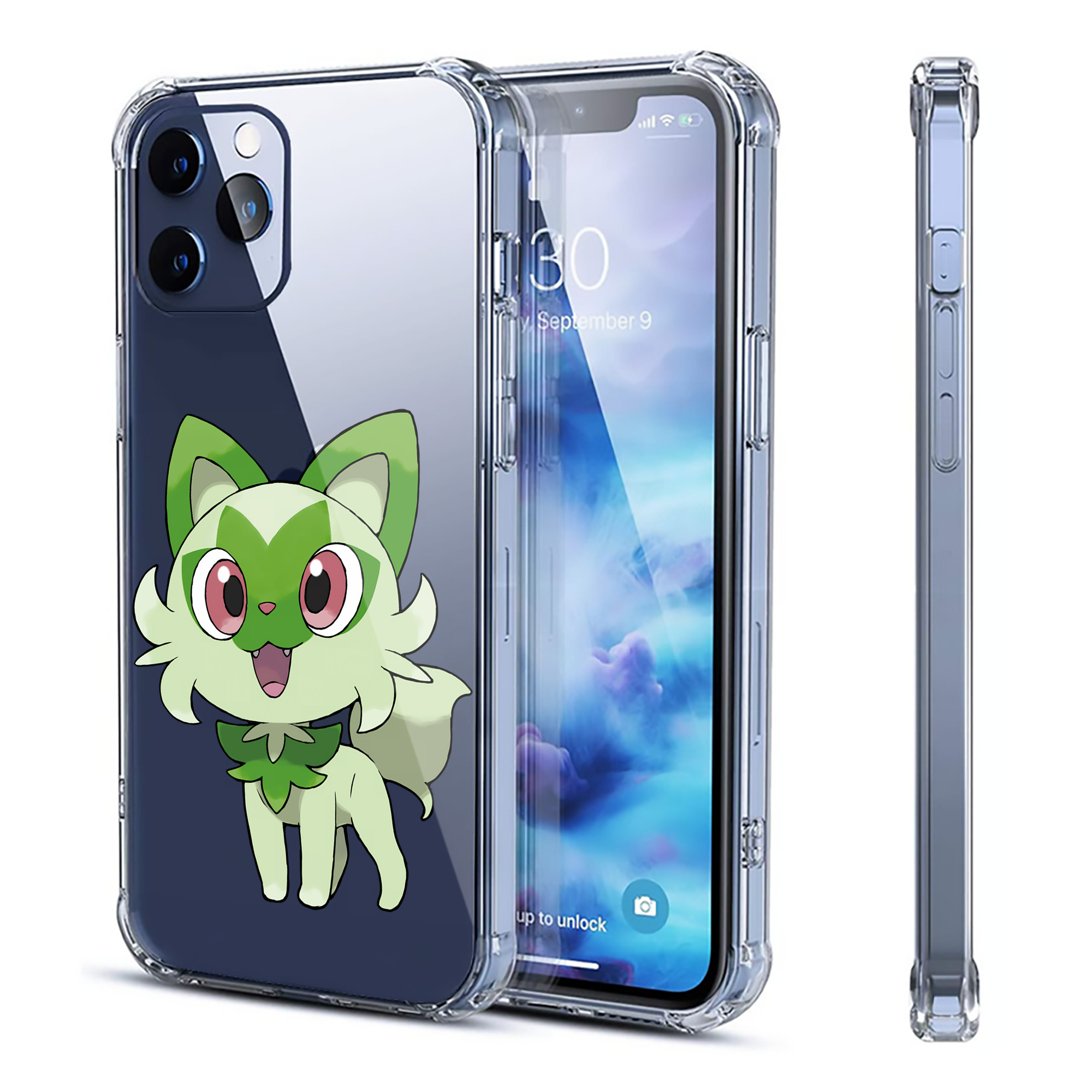 （画像用） ポケットモンスター Pokémon 【iPhone 12シリーズ対応】透明スマホケース（クリアソフトケース）